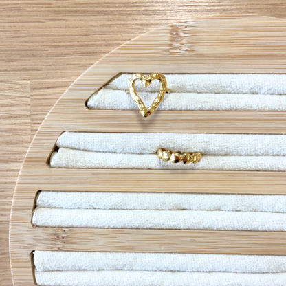 ring holder round | ring organizer wood