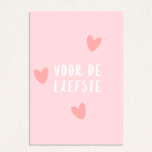 voor de liefste kaart