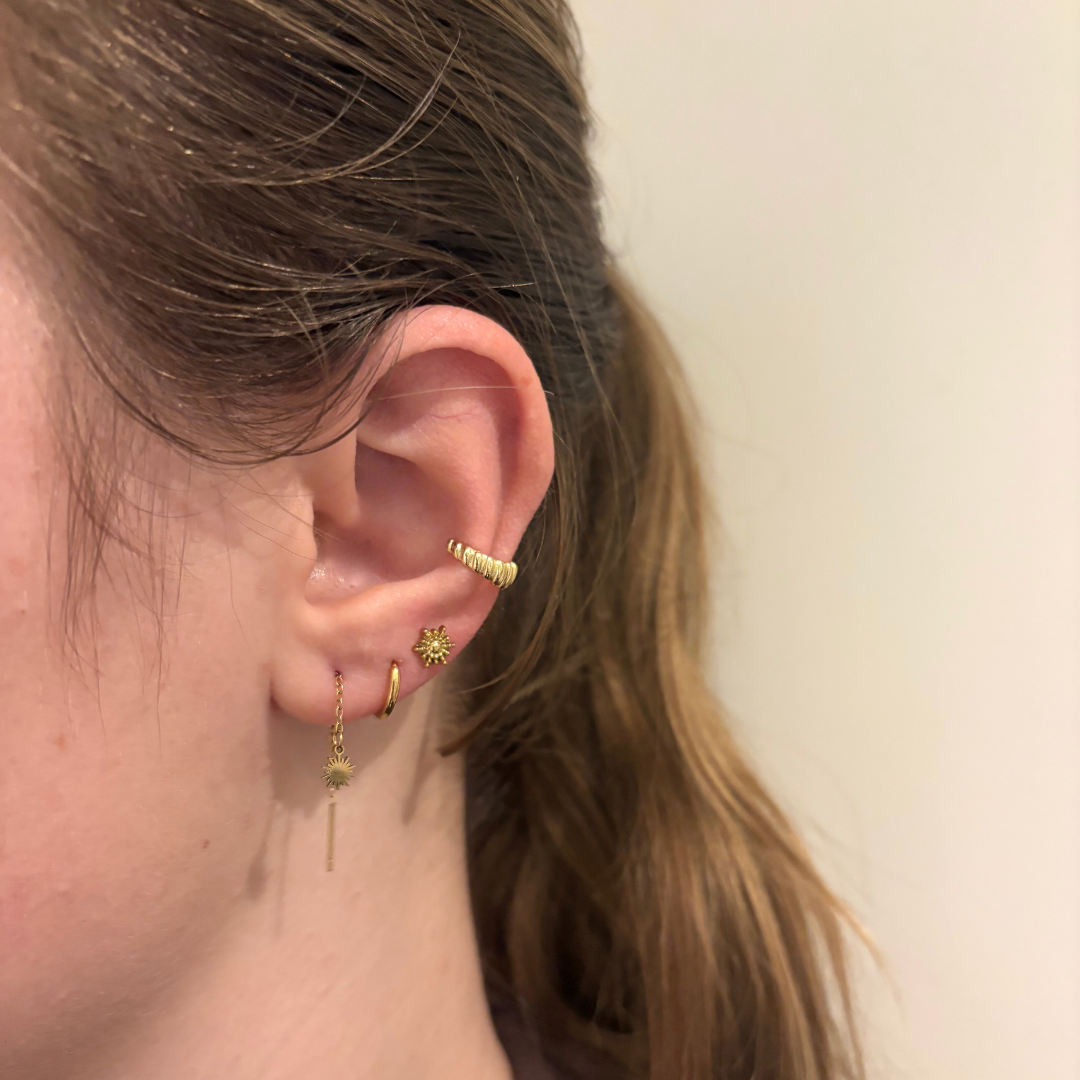 stud oorbellen zonnetje