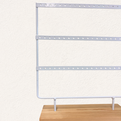 Earring rack slim white