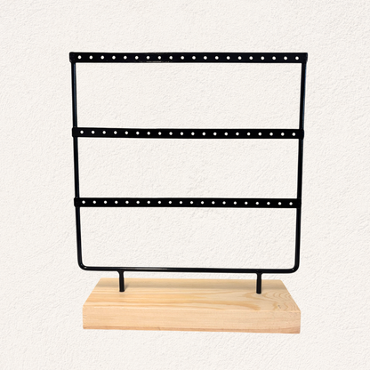 Earring display stand narrow black