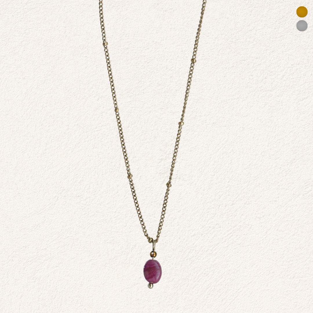 rhodonite necklace