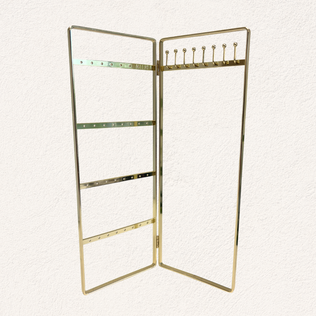 combinatie sieraden display | goud