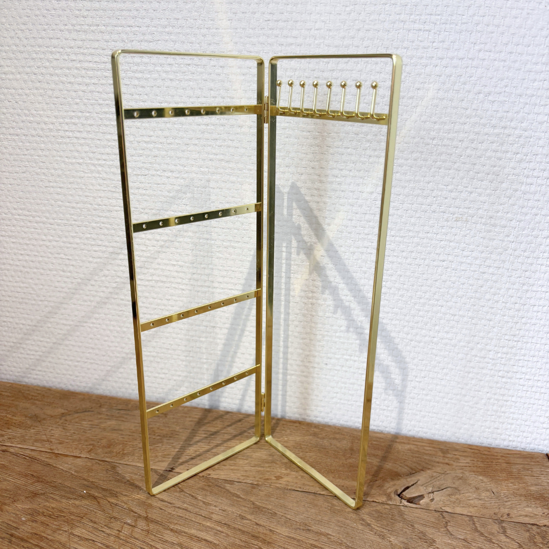 combinatie sieraden display | goud