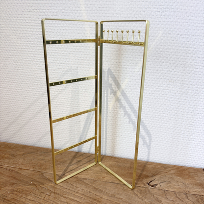combination jewelry display | gold