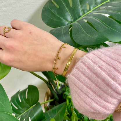 wide snake bracelet