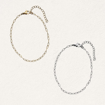 enkelbandje oval chains