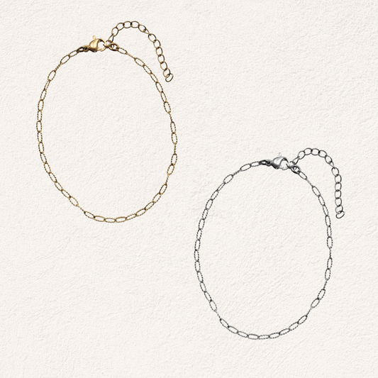 enkelbandje oval chains