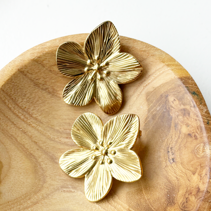 tropical flower earrings