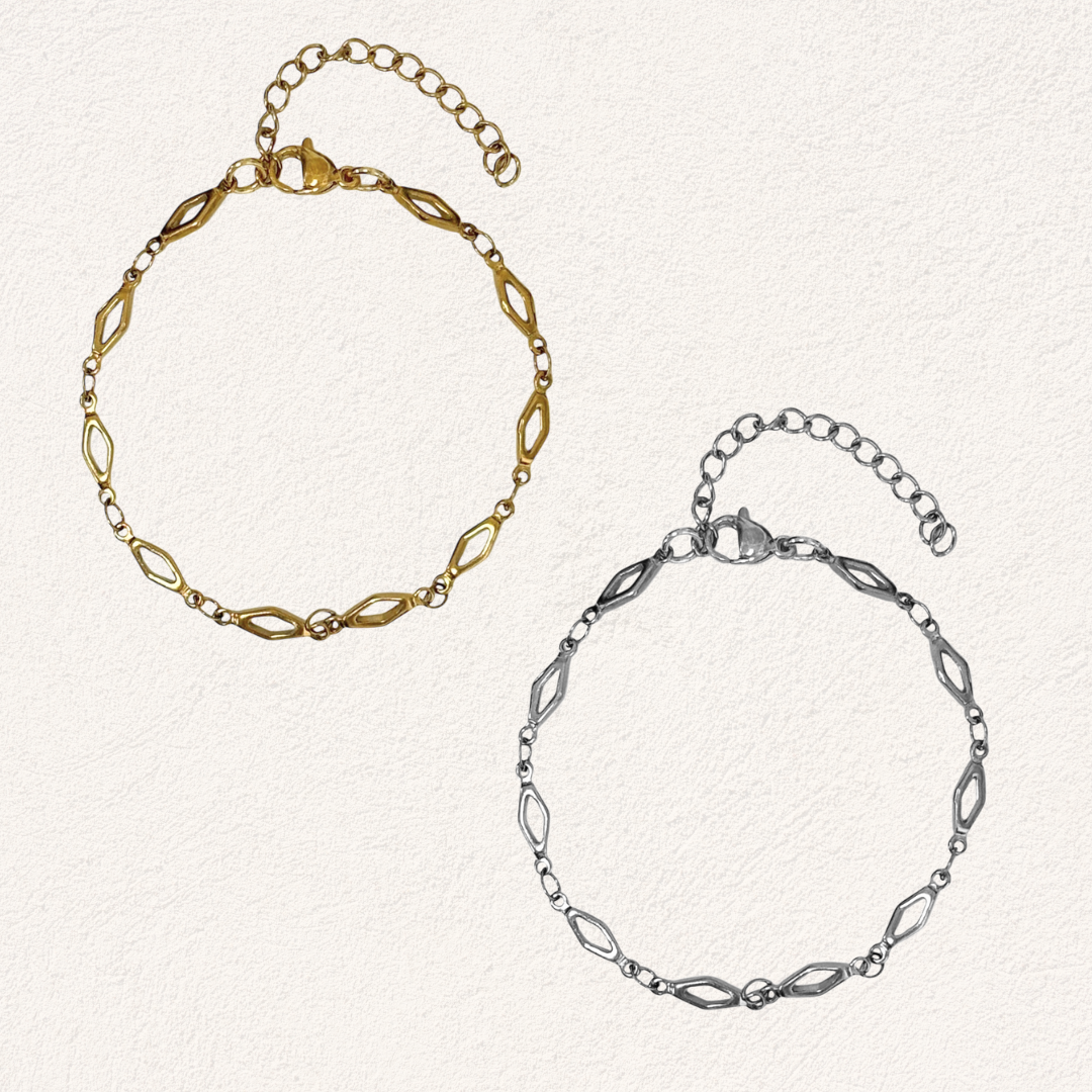 open ruitjes armband