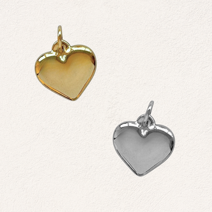 ball heart loose charm