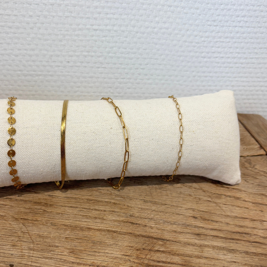 armbanden kussentje | beige linnen