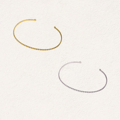 subtle beaded bangle