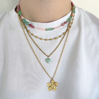 lange bloemen ketting