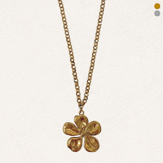 bloemen statement ketting
