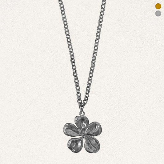 bloemen statement ketting