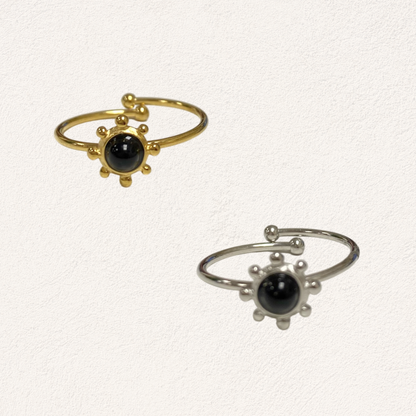 noir sun ring