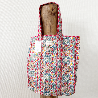 blooming reversible colorful bag