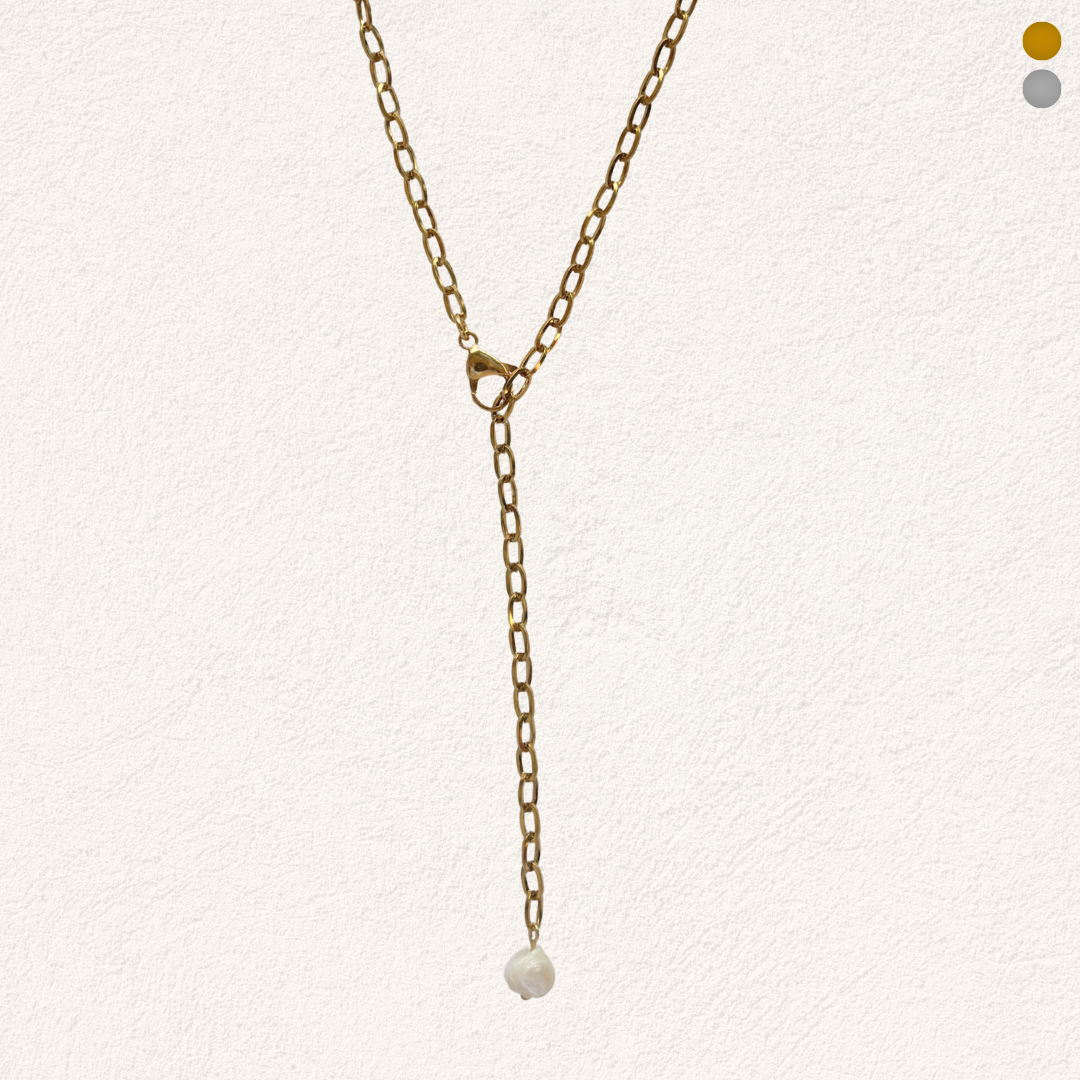 long chain with link pearl