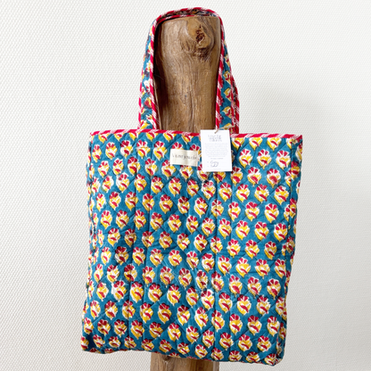 blooming reversible colorful bag