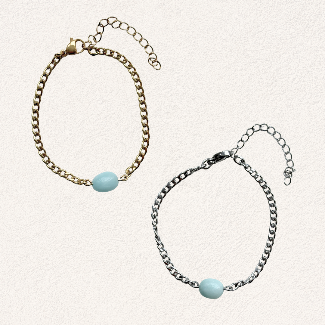 amazonite oval shape bracelet