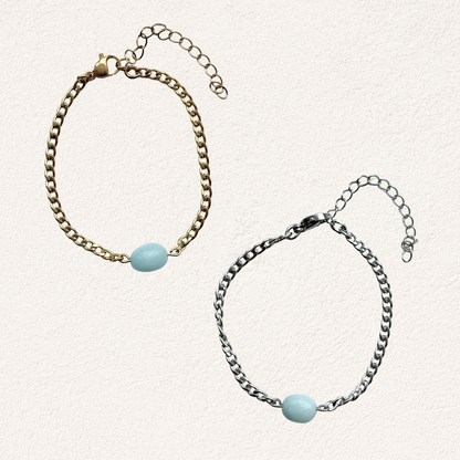 amazonite oval shape bracelet