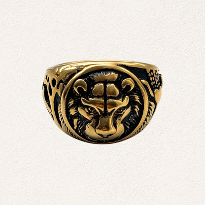 Men's Ring Lion Gold