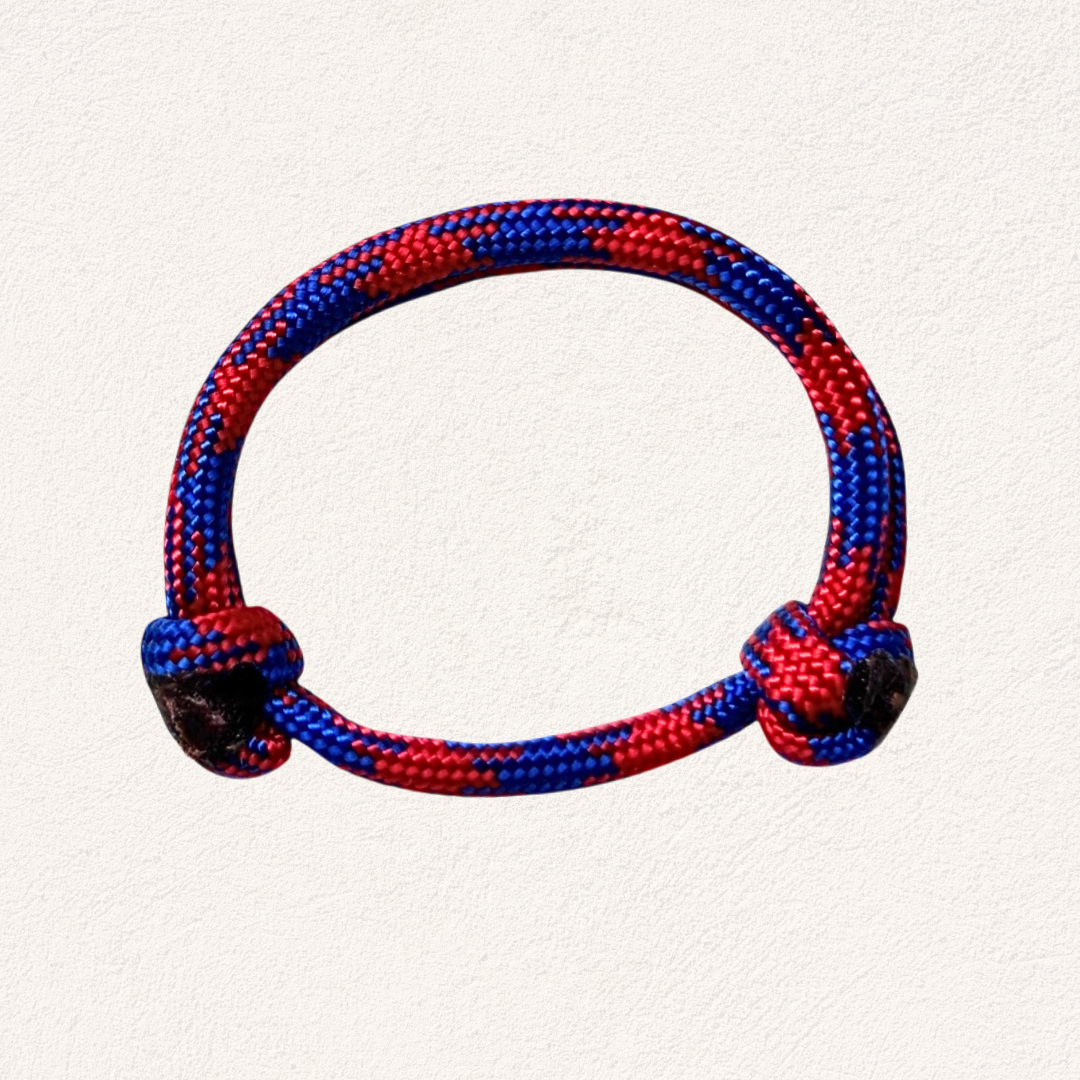 surf armbandje blauw rood