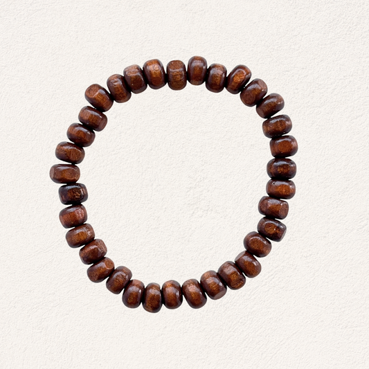 hout armbandje bruin