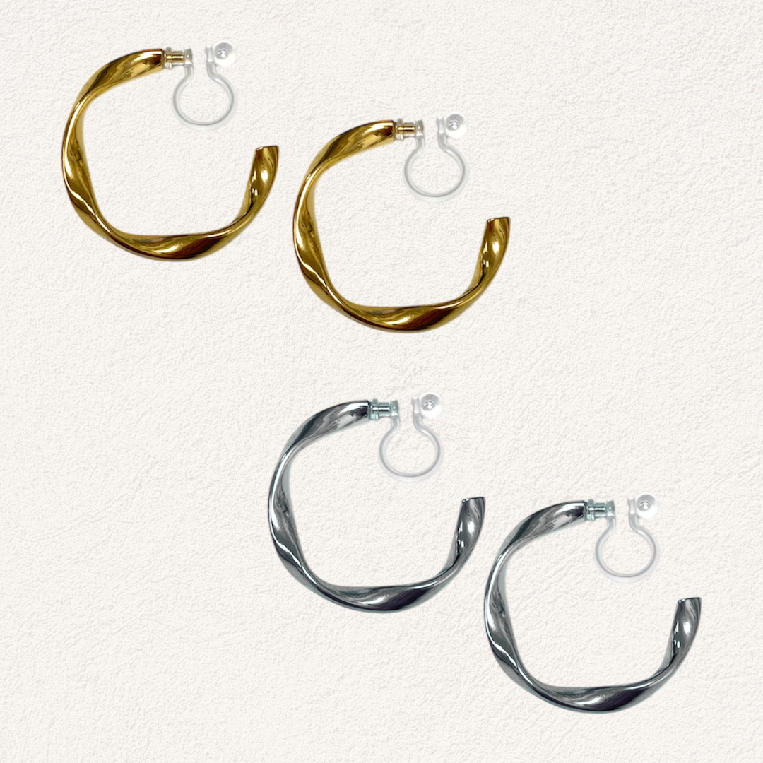 clipoorbellen small twisted hoop