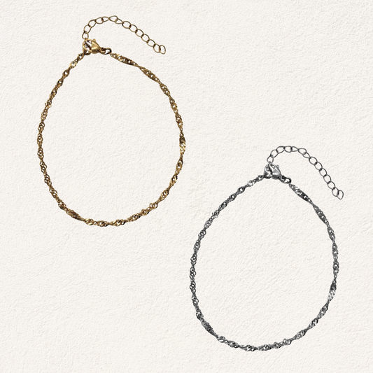 big twist enkelbandje