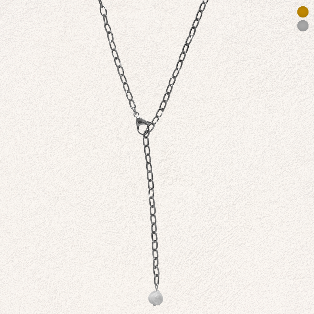 long chain with link pearl