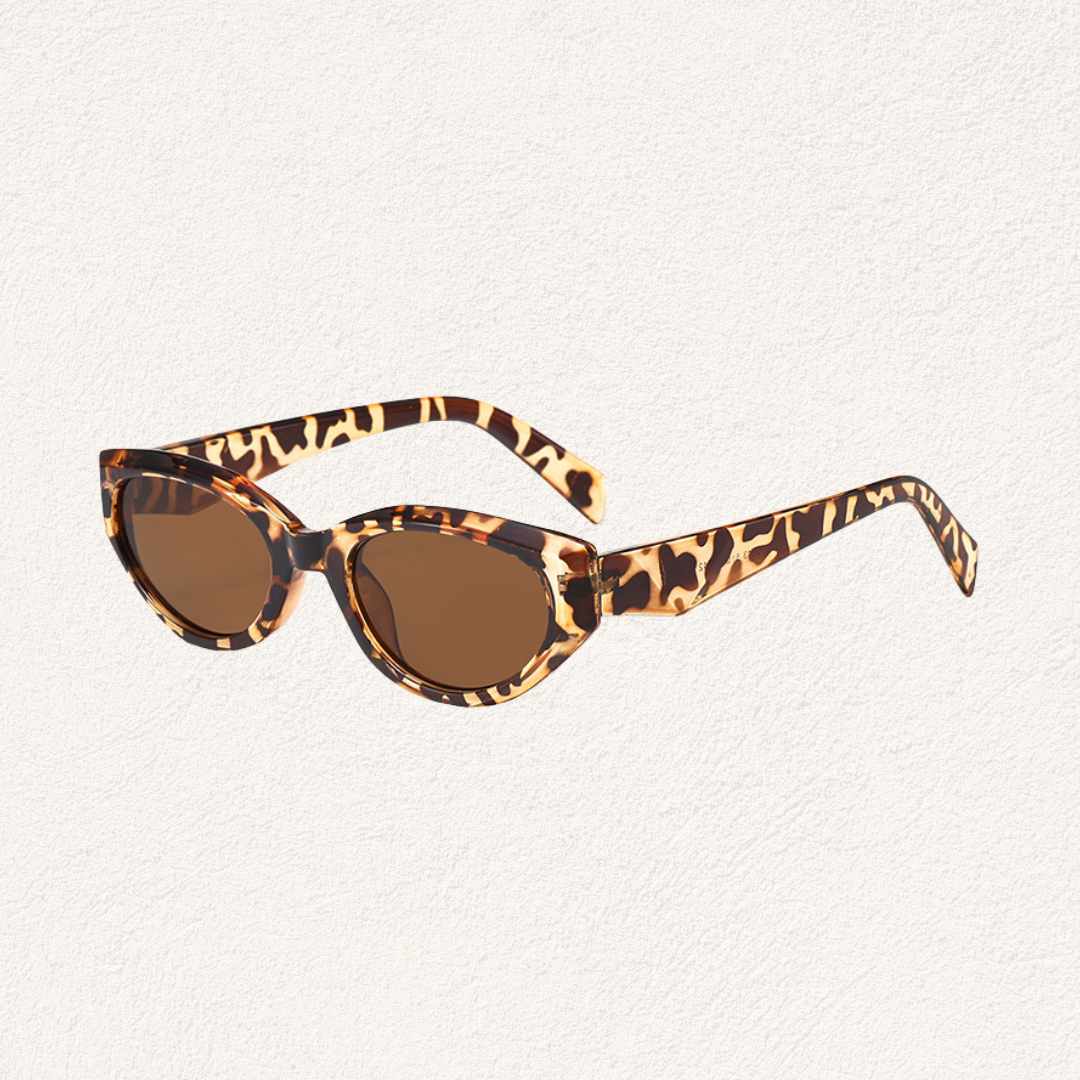 tortoise cat eye narrow sunglasses