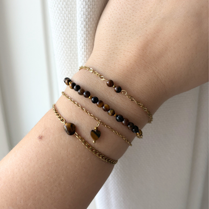 tiger eye bead bracelet