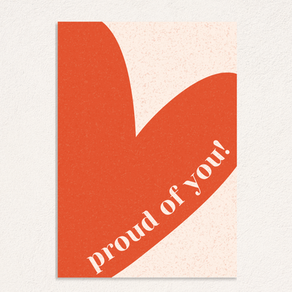 Proud of you! card