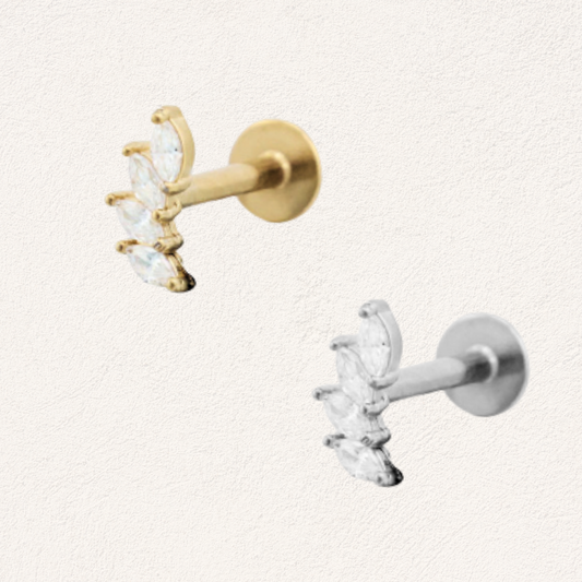 piercing blaadjes kristal