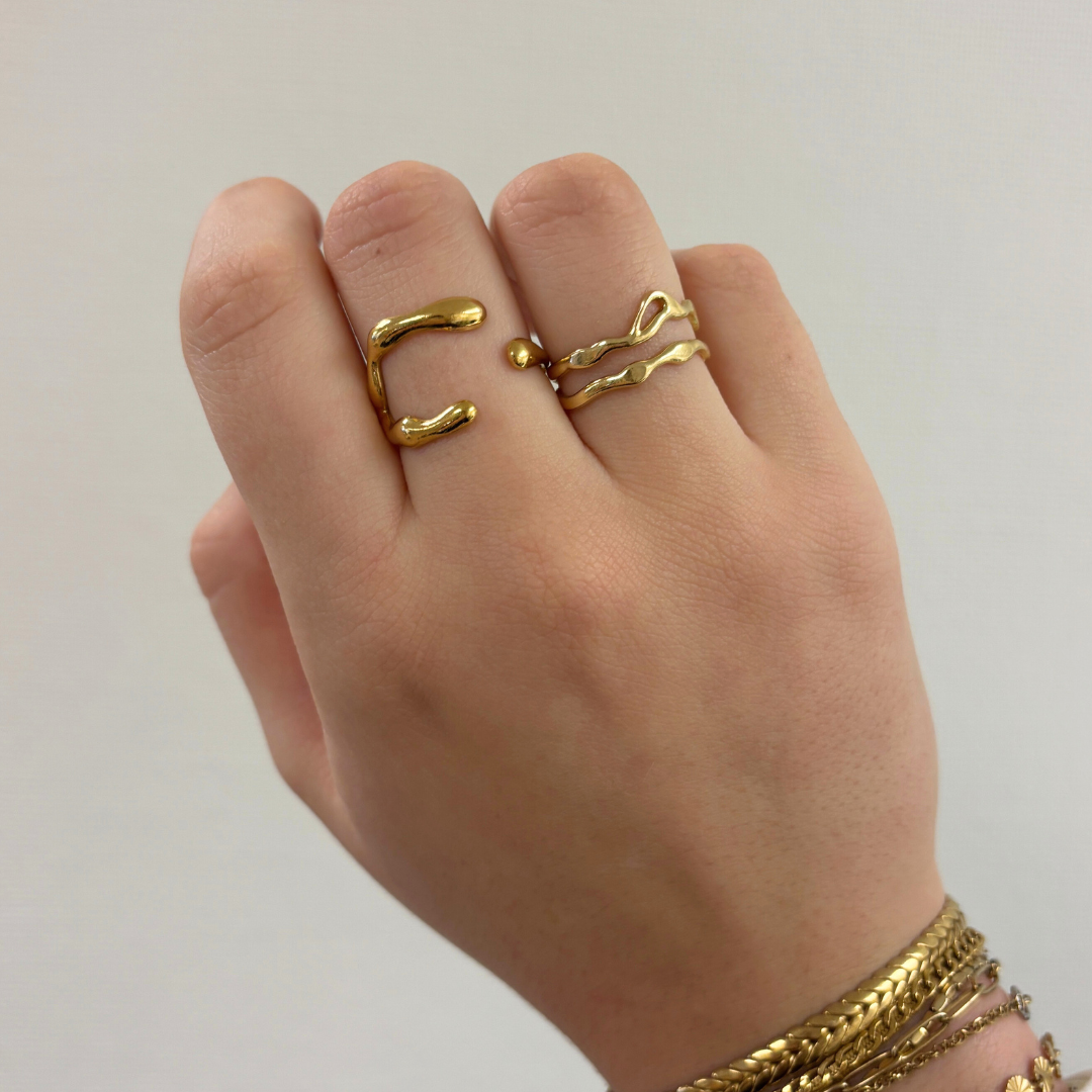 abstracte wikkel ring