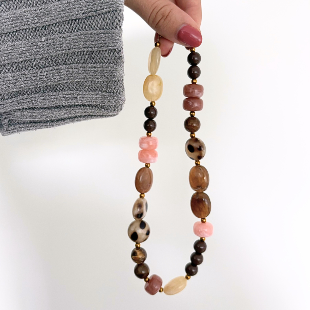 mocha muse kralenketting