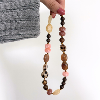 mocha muse kralenketting