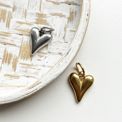 small heart loose charm
