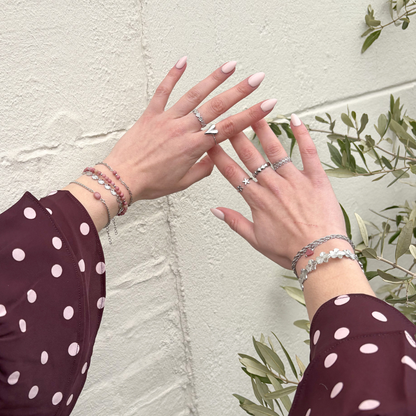 rhodonite bead bracelet