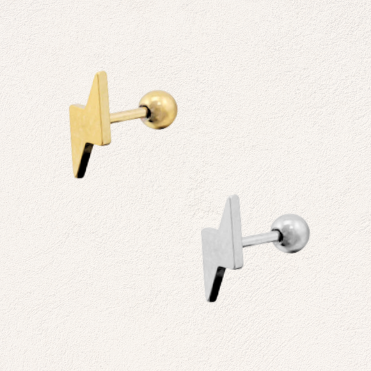 piercing met bliksem