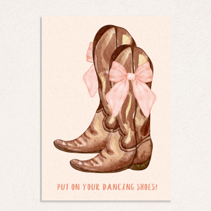 put on your dancing shoes! card