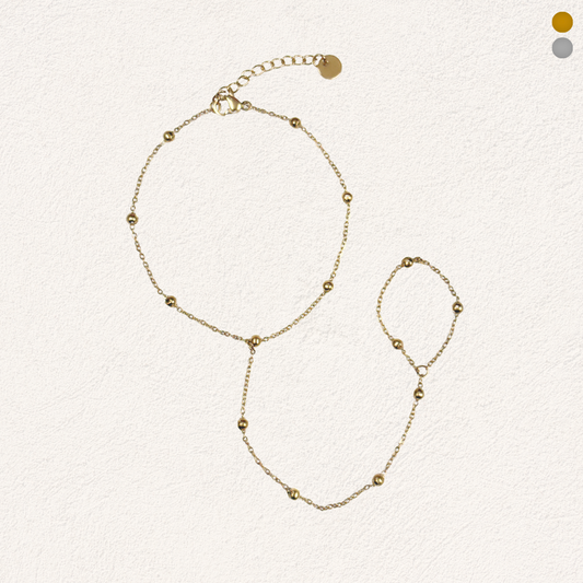 minimalistische handchain met bolletjes
