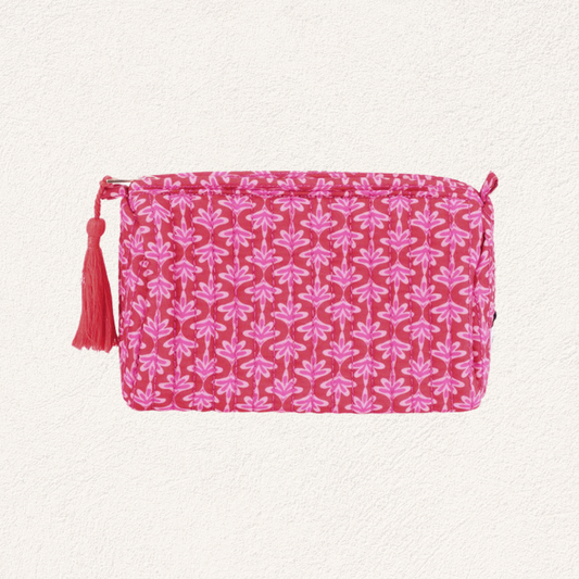 kleurrijke etui toilettas roze