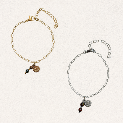 tijgeroog charm armband