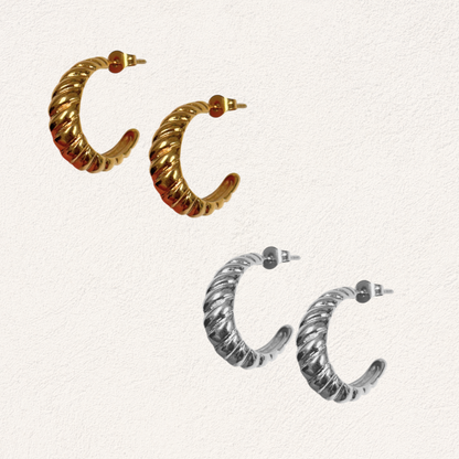 croissant earrings