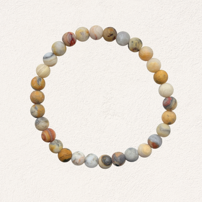 Men's natural stone bracelet picture jasper small