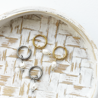 small pearl earrings