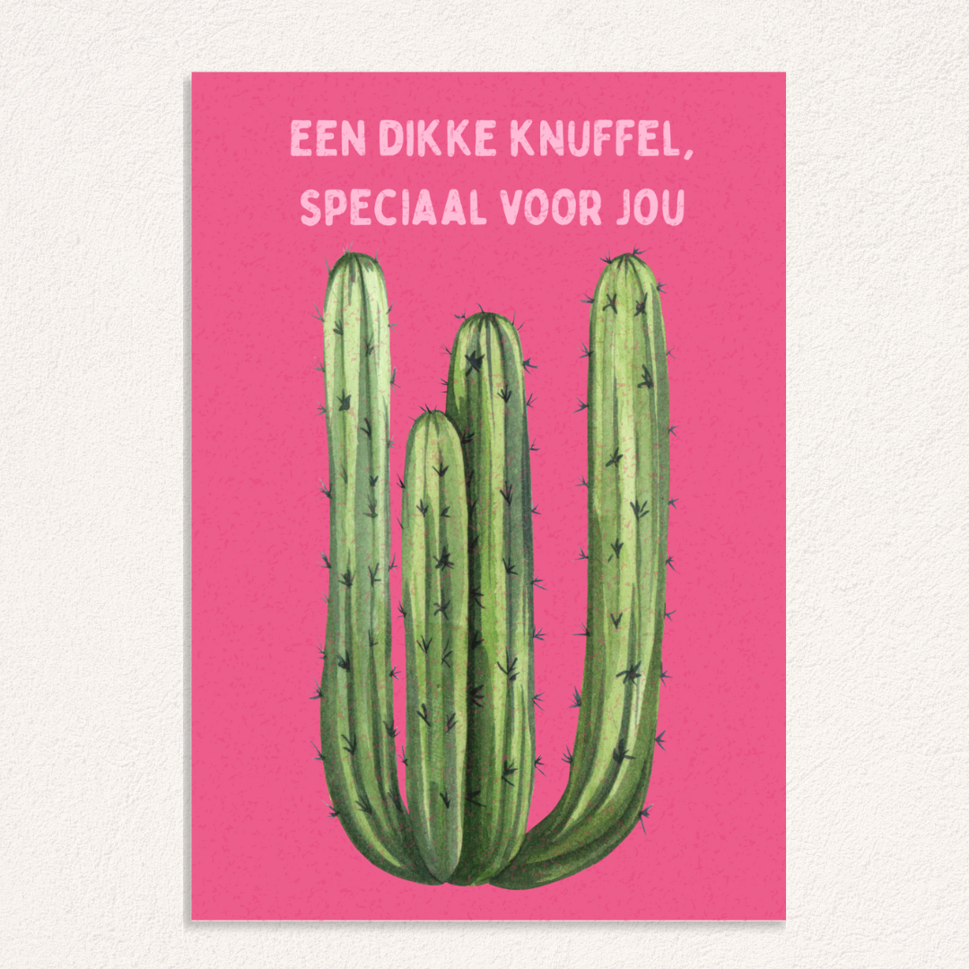 dikke knuffel kaart